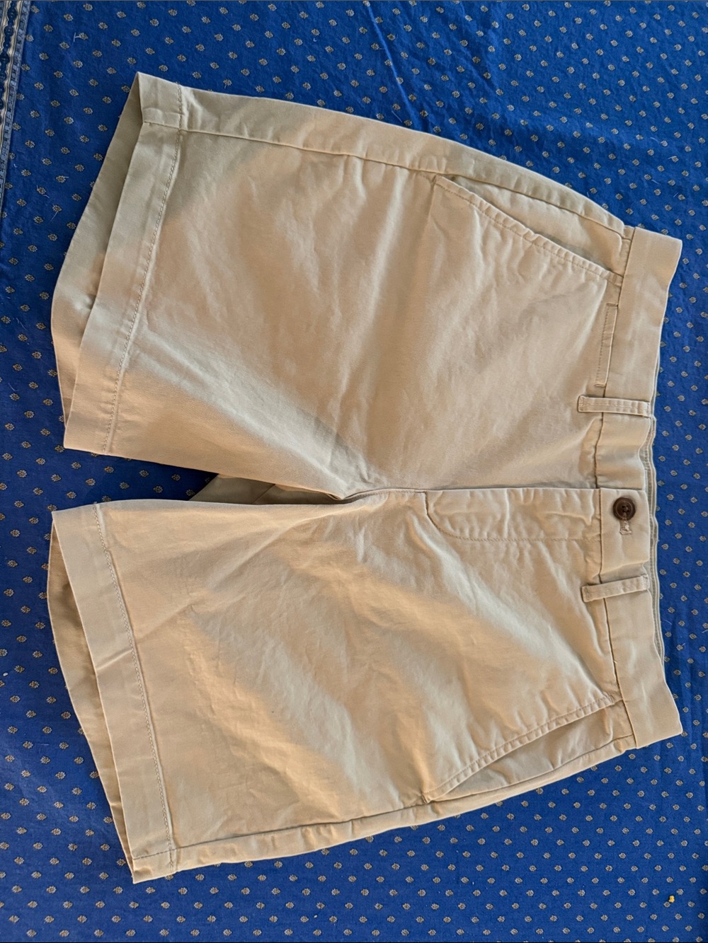 GAP Men's Beige Flat-Front Shorts